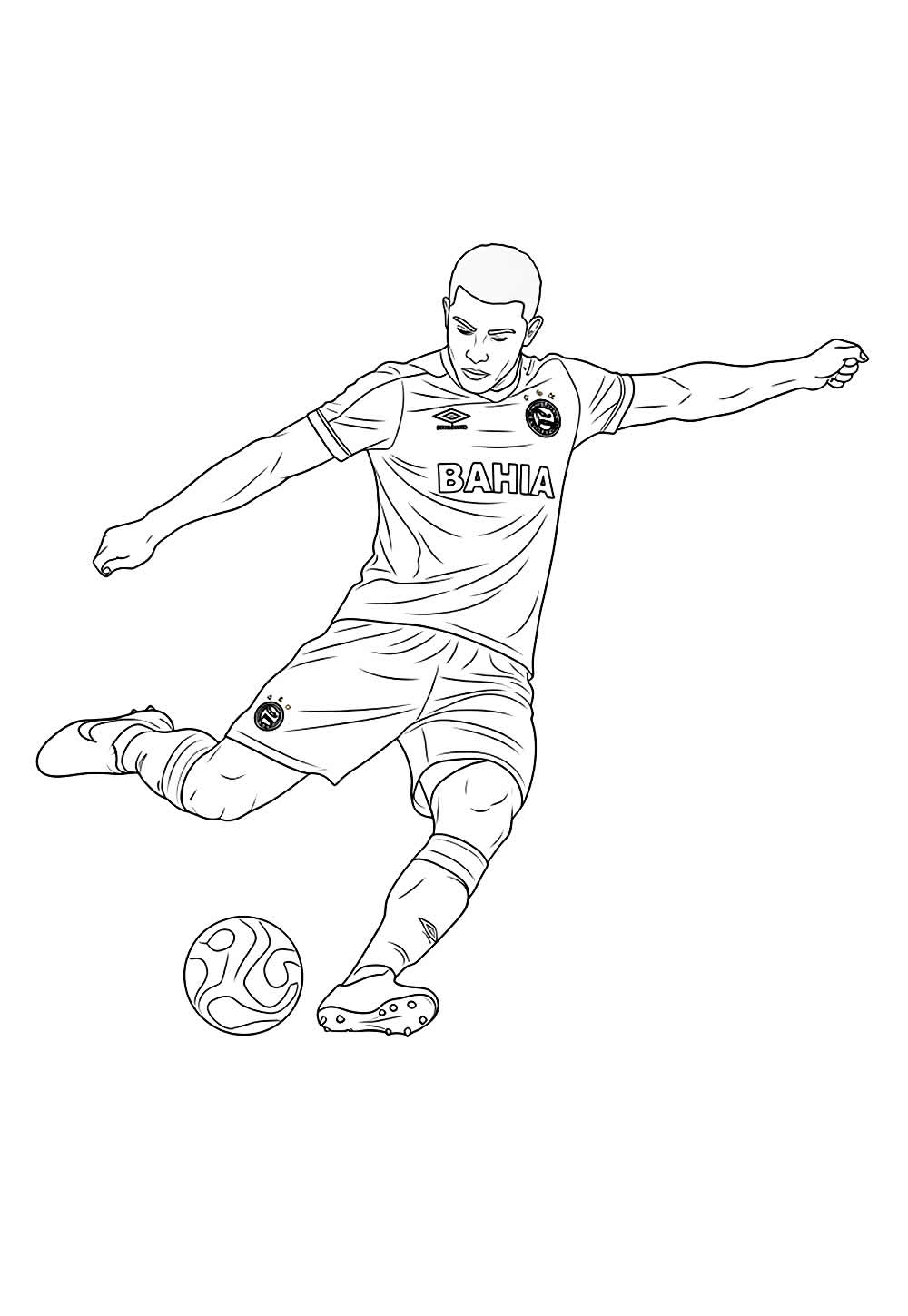 Desenhos do Bahia para colorir