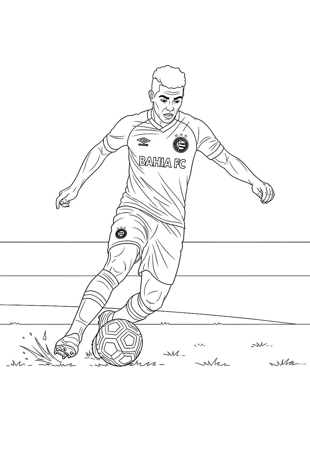 Desenho do Bahia FC para colorir