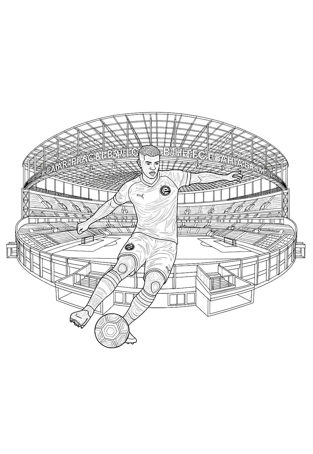 Desenhos de Bahia para colorir