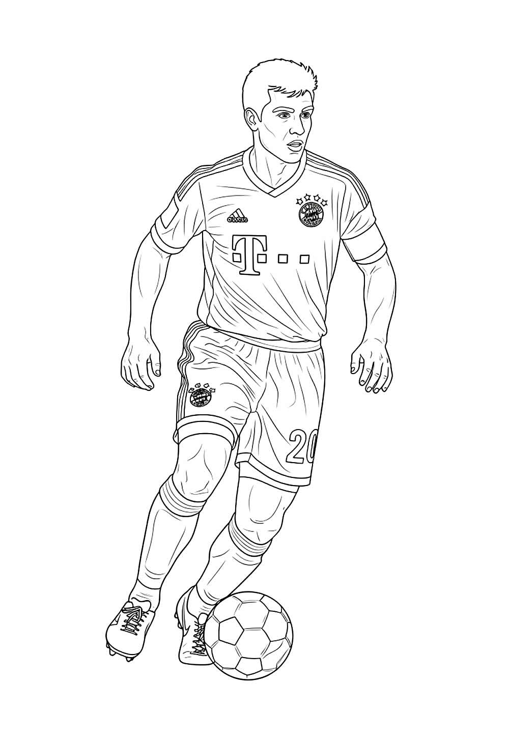 Desenho do Bayern de Munique para colorir