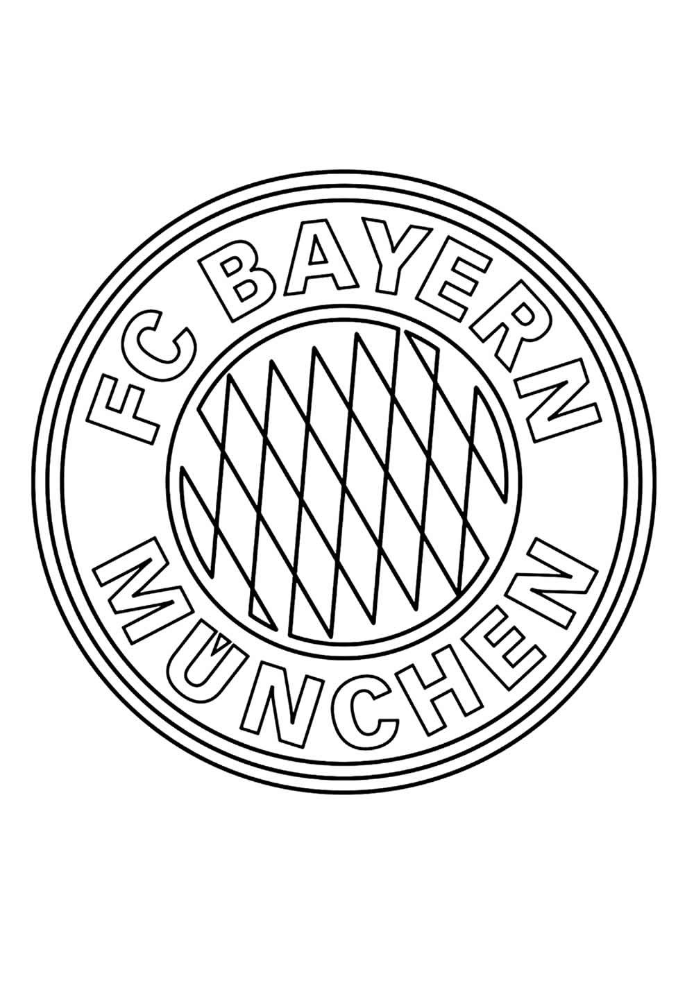 Imagem do Bayern de Munique para colorir