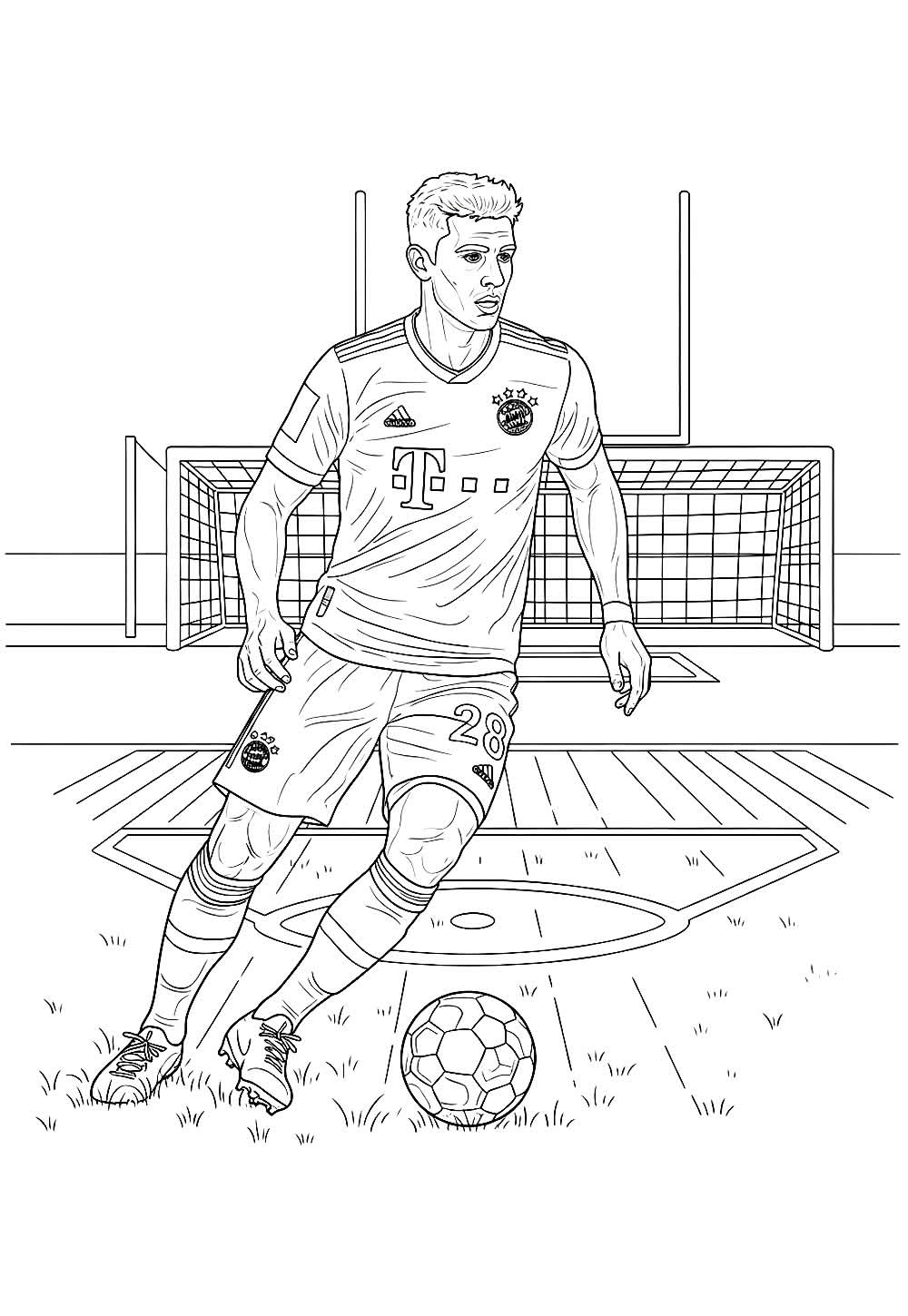 Desenhos do Bayern de Munique para colorir