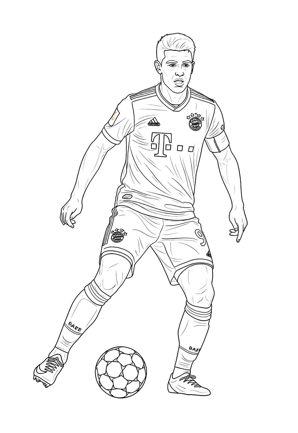 Desenho do Bayern de Munique para colorir