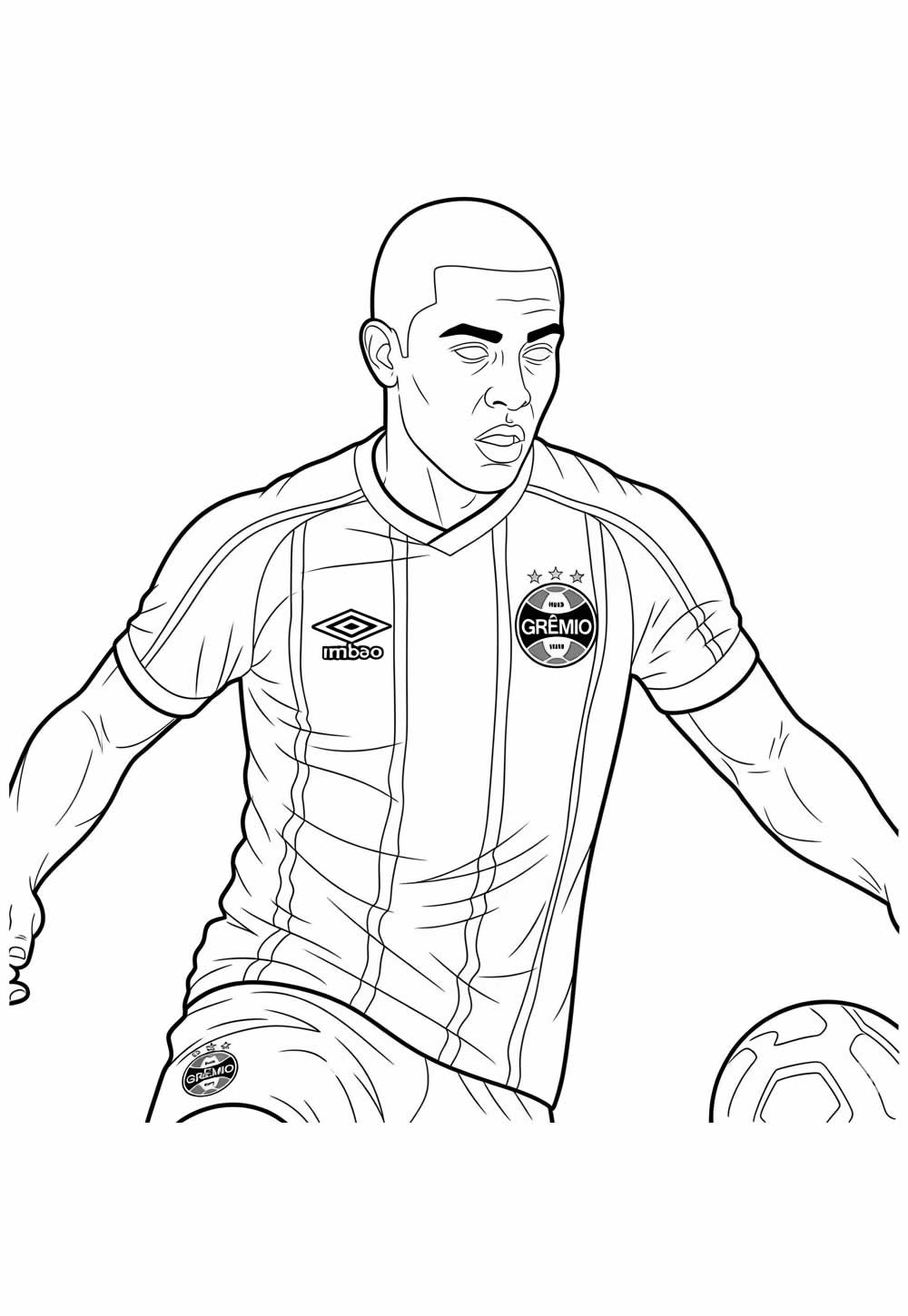 Desenho do Grêmio para colorir