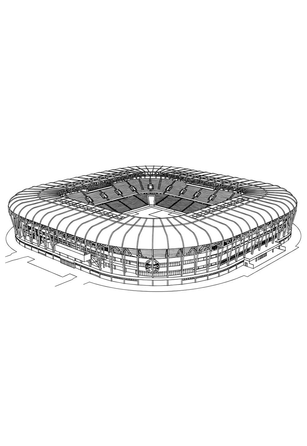 Desenho do Estádio do Grêmio para pintar