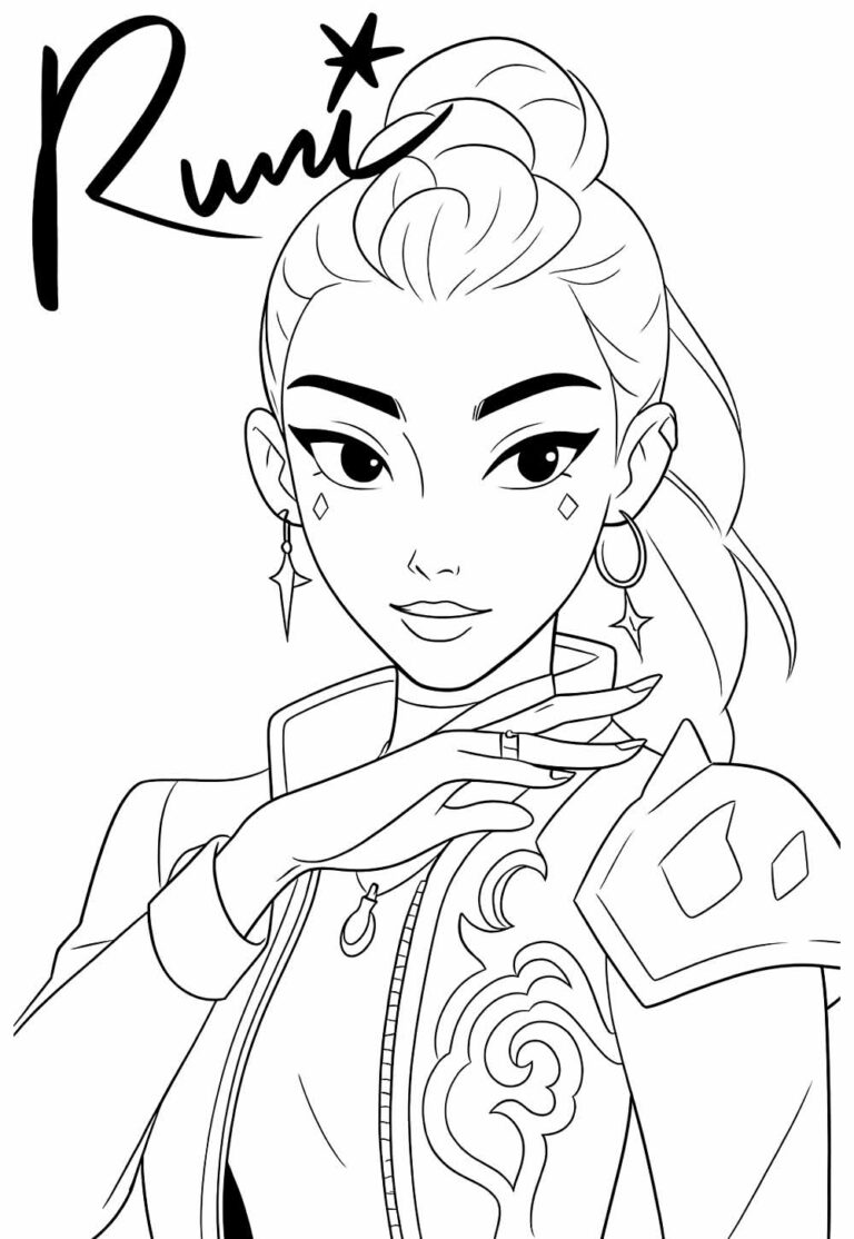 Desenhos de Rumi para colorir - Bora Colorir