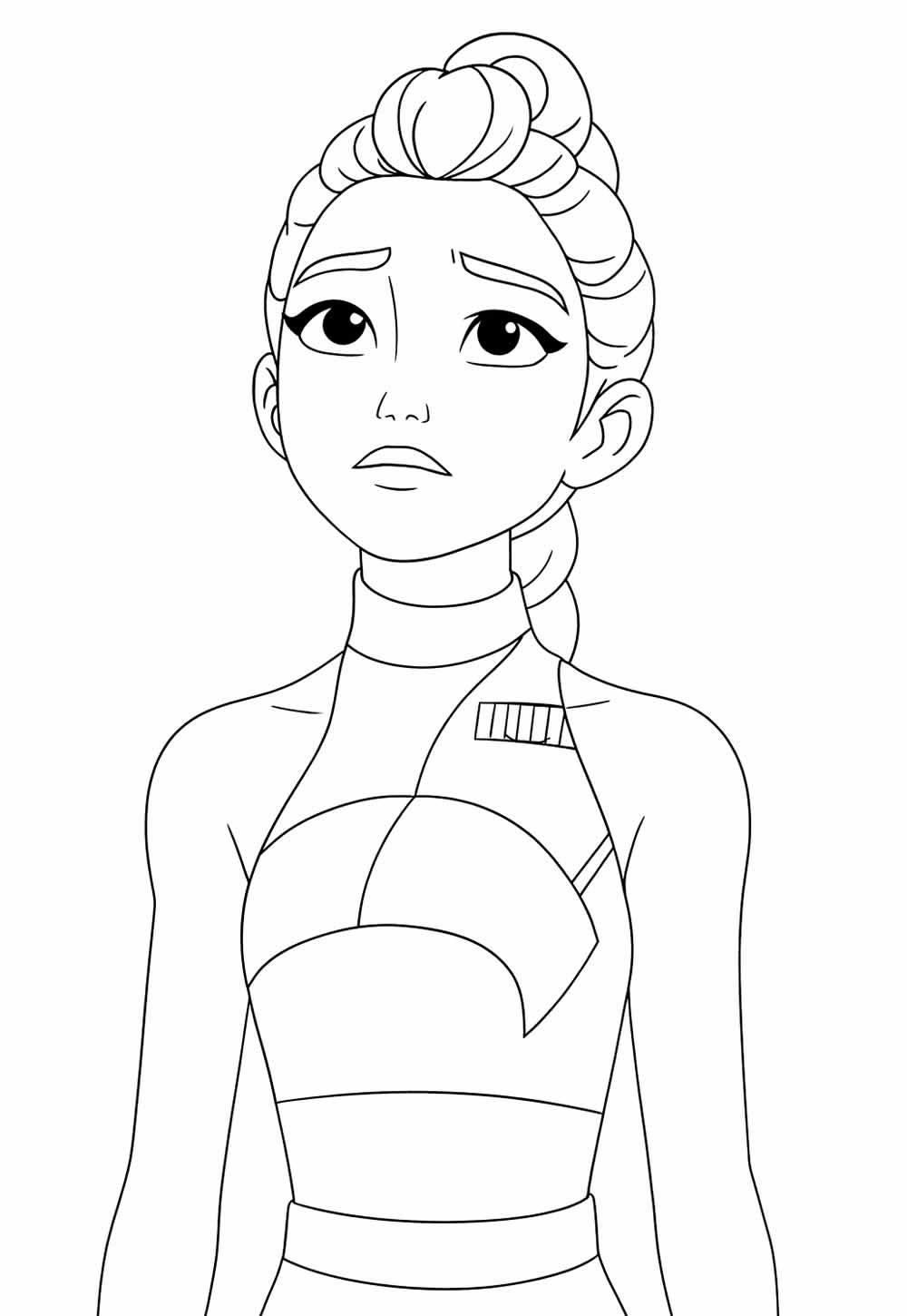 Desenho das Guerreiras do K-Pop para colorir