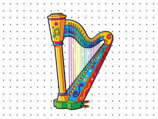 Desenhos de Arpa para colorir