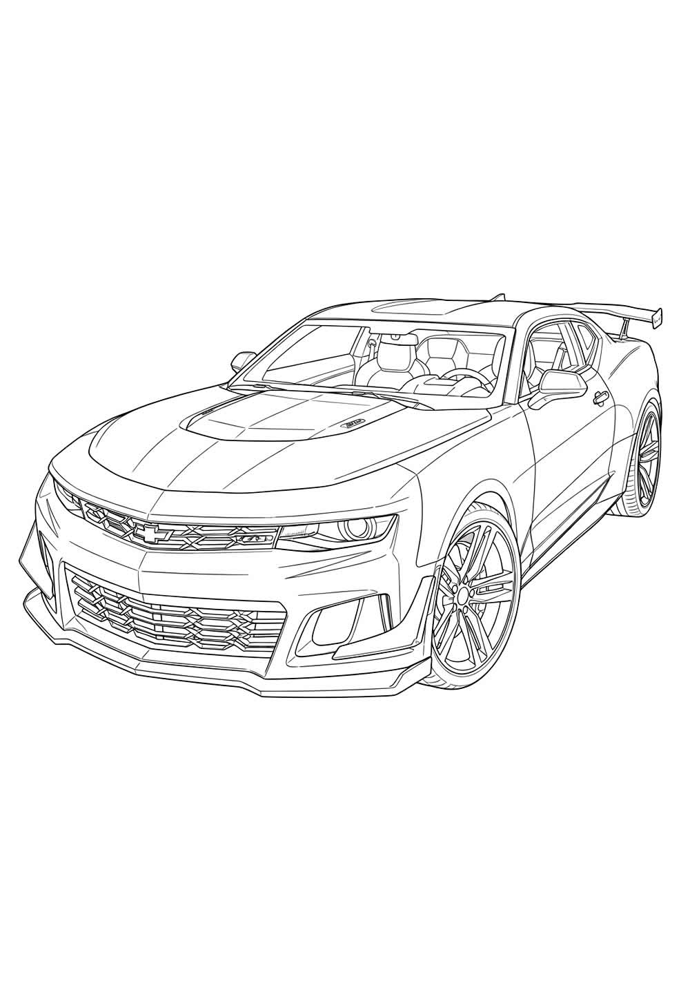 Desenho de Camaro para colorir