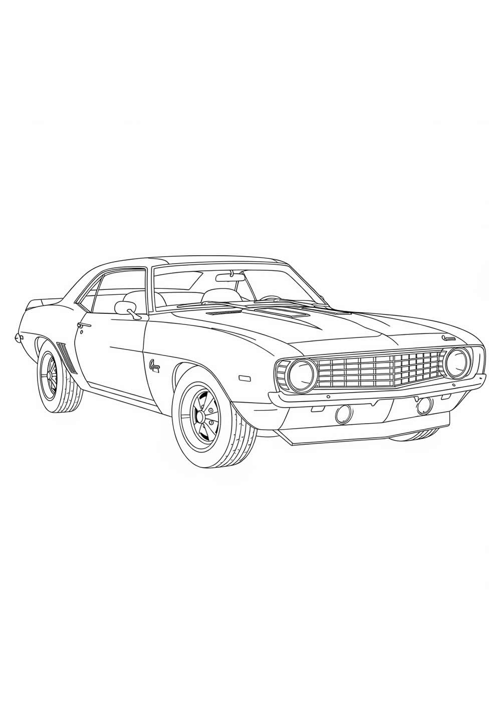 Carro Camaro para colorir