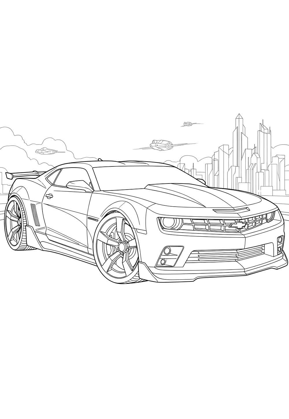 Carro Camaro para pintar