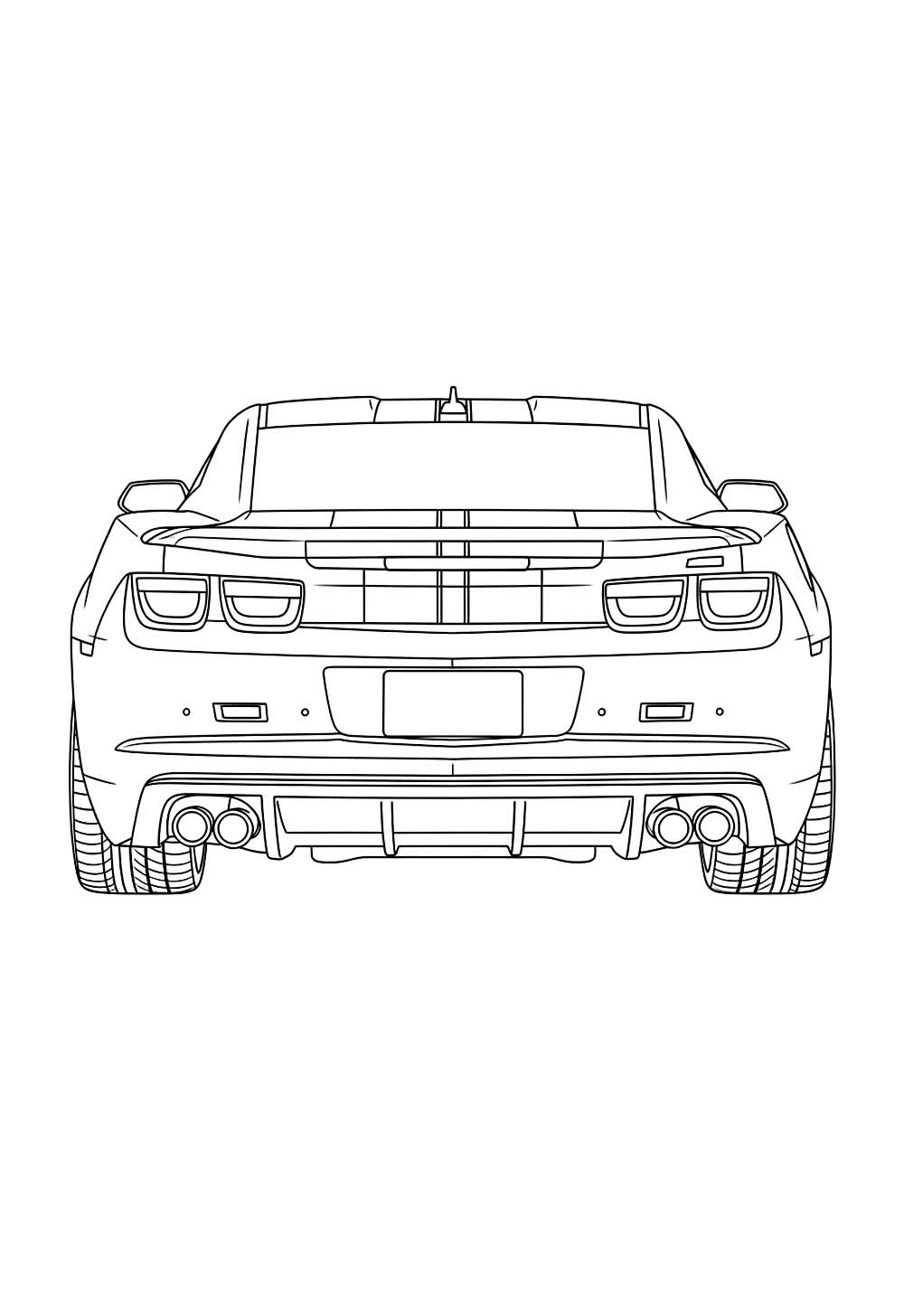 Desenho de Camaro para colorir