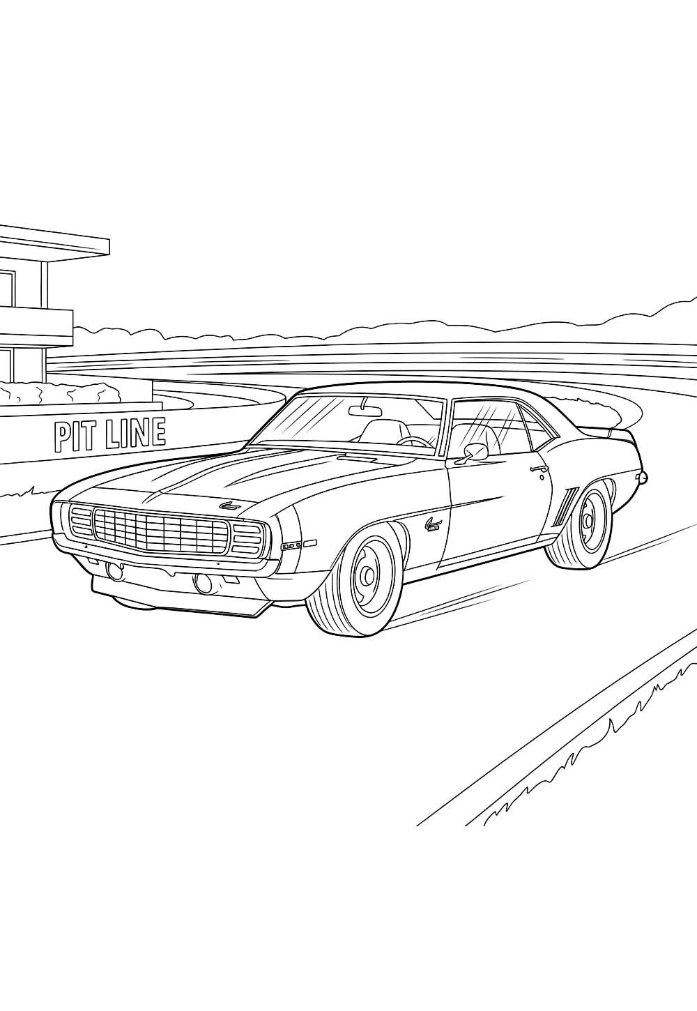 Camaro para colorir