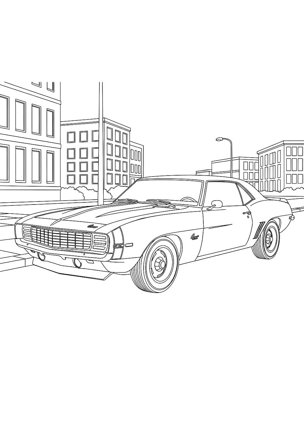 Desenhos de Camaro para colorir