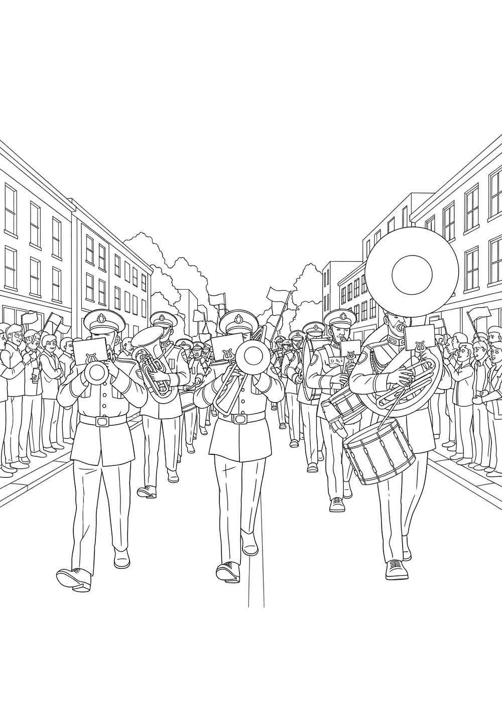 Desenhos de Desfile Militar