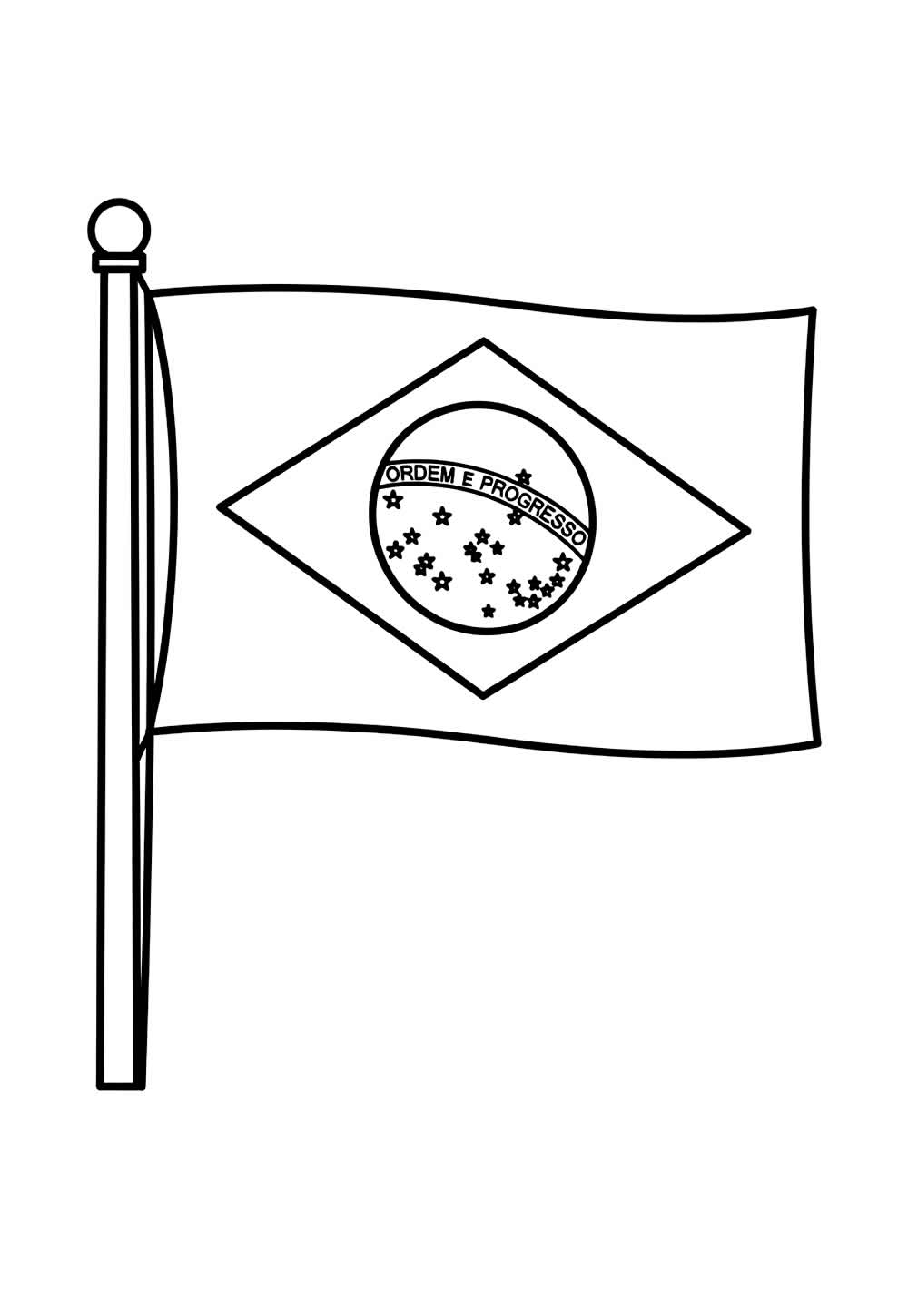 Desenho da Bandeira do Brasil