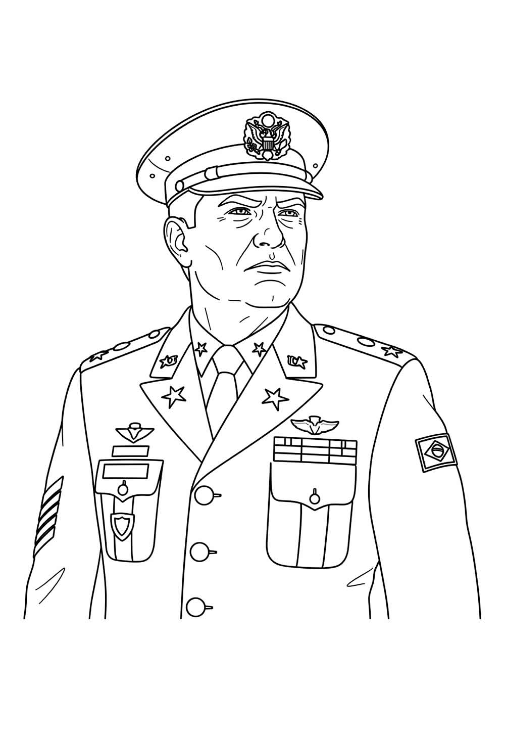 Desenho de Dia da Independência para colorir