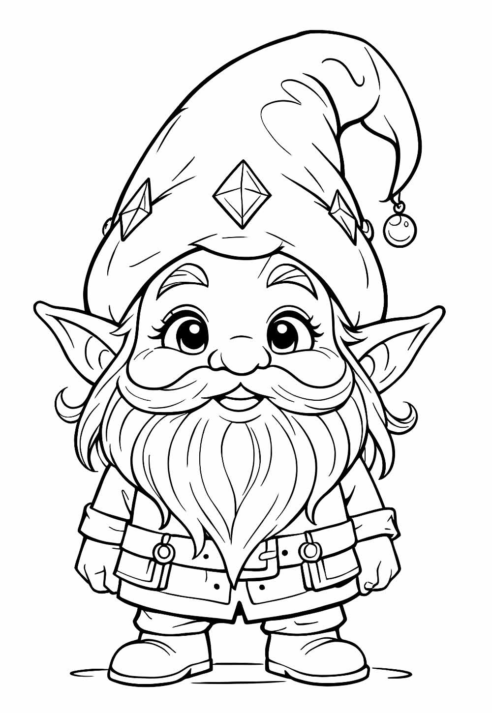 Gnomo para colorir