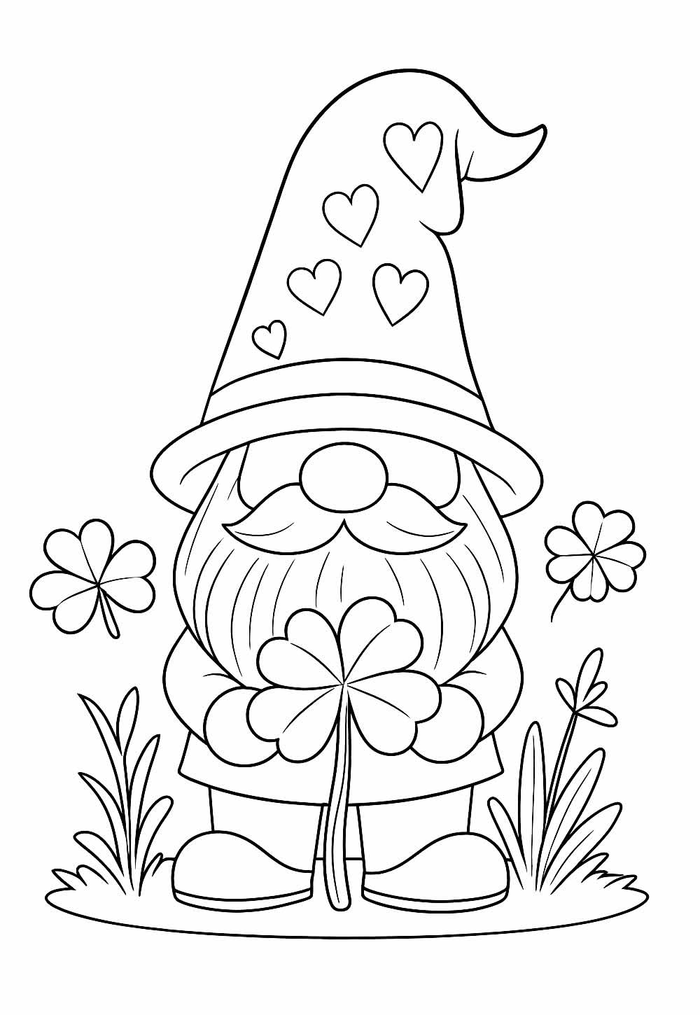 Desenhos de Gnomo para colorir