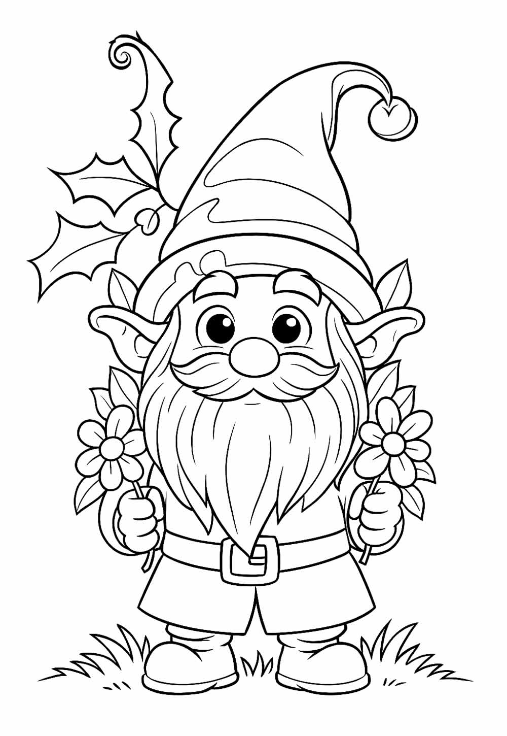Gnomo para colorir