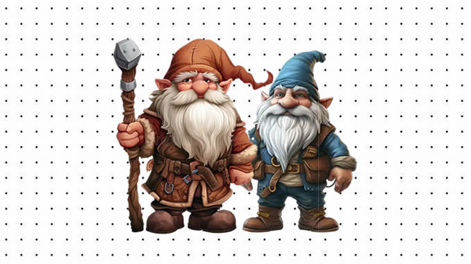 Desenhos de Gnomos para colorir