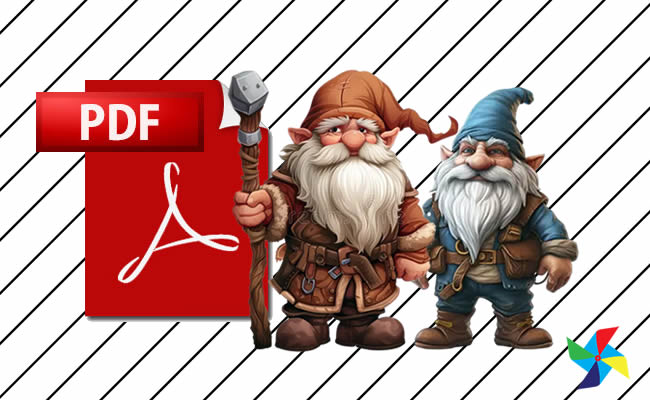Desenhos de Gnomos em PDF