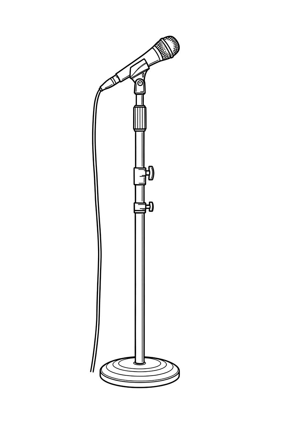 Desenho de Microfone
