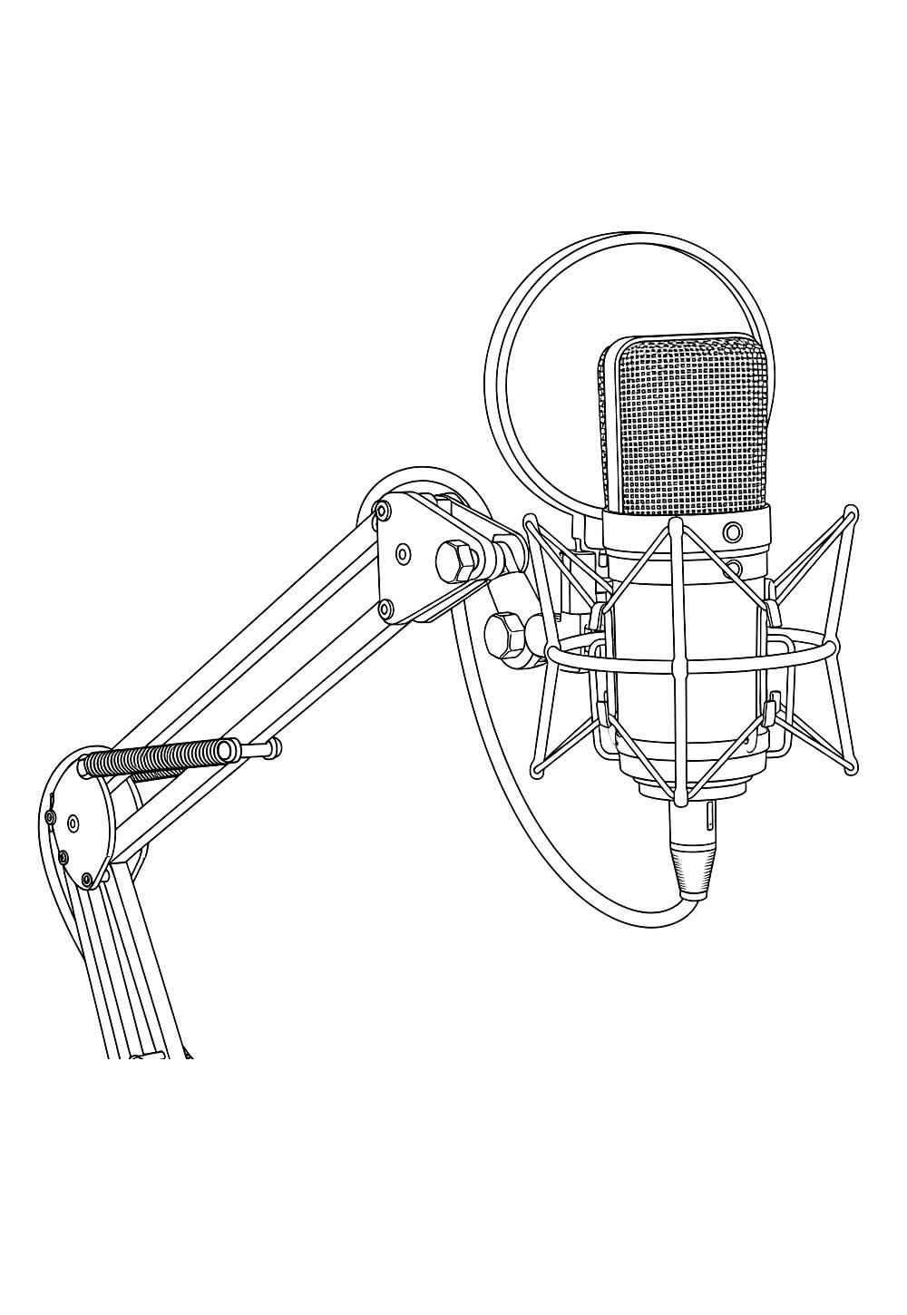 Microfone para colorir