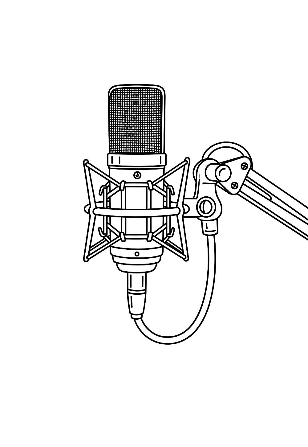 Microfone para colorir