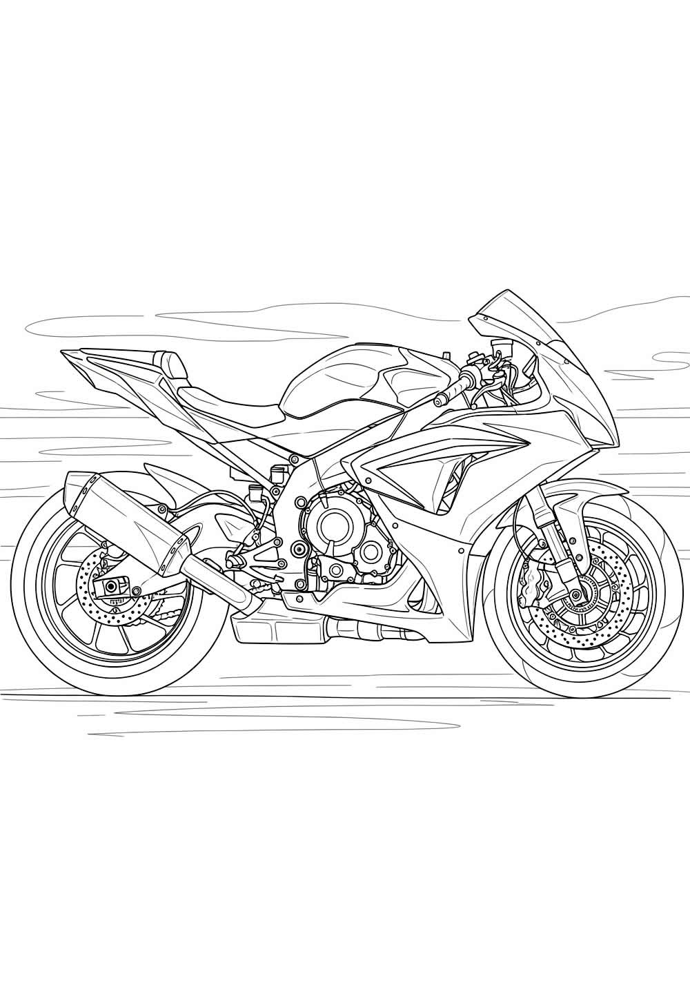 Desenho de Moto