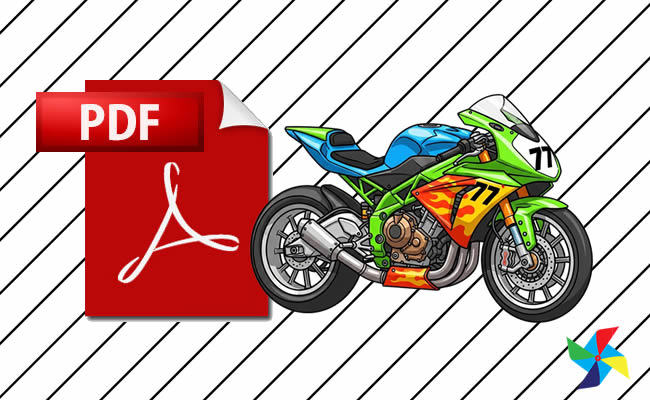 Desenhos de Motos de Corrida em PDF