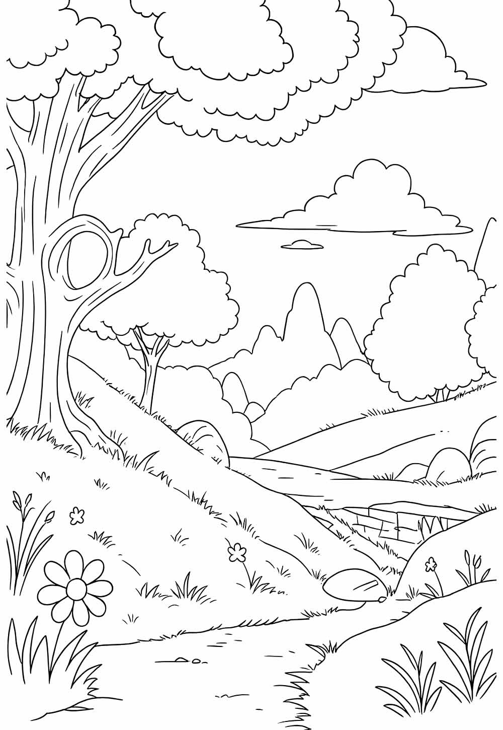 Desenho de Natureza para imprimir