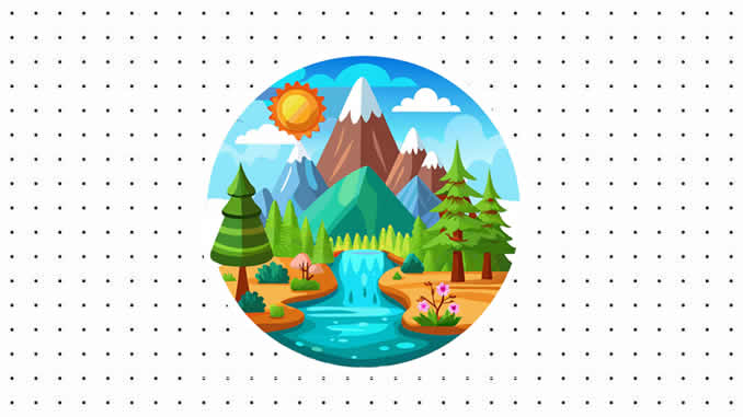 Desenhos de Natureza para colorir