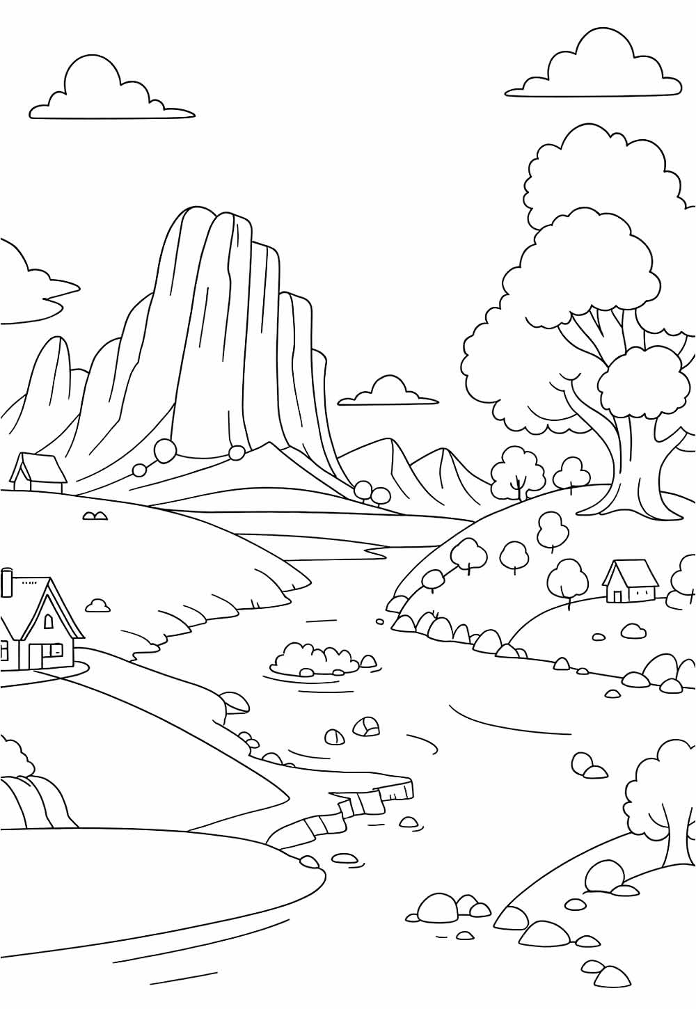 Desenho de Natureza para colorir