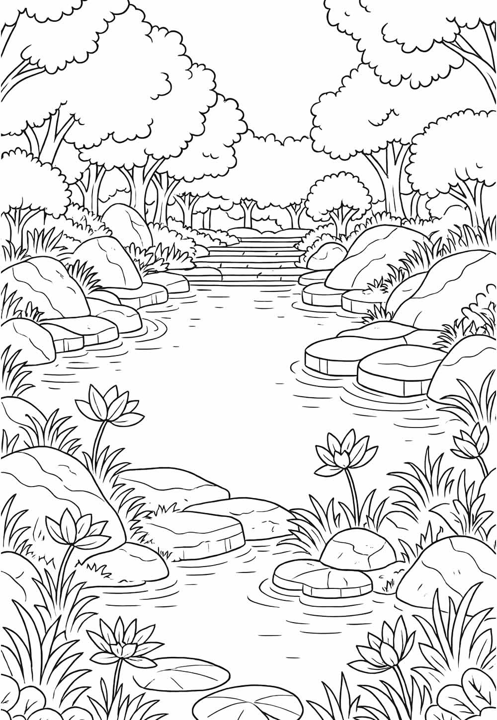 Natureza para colorir