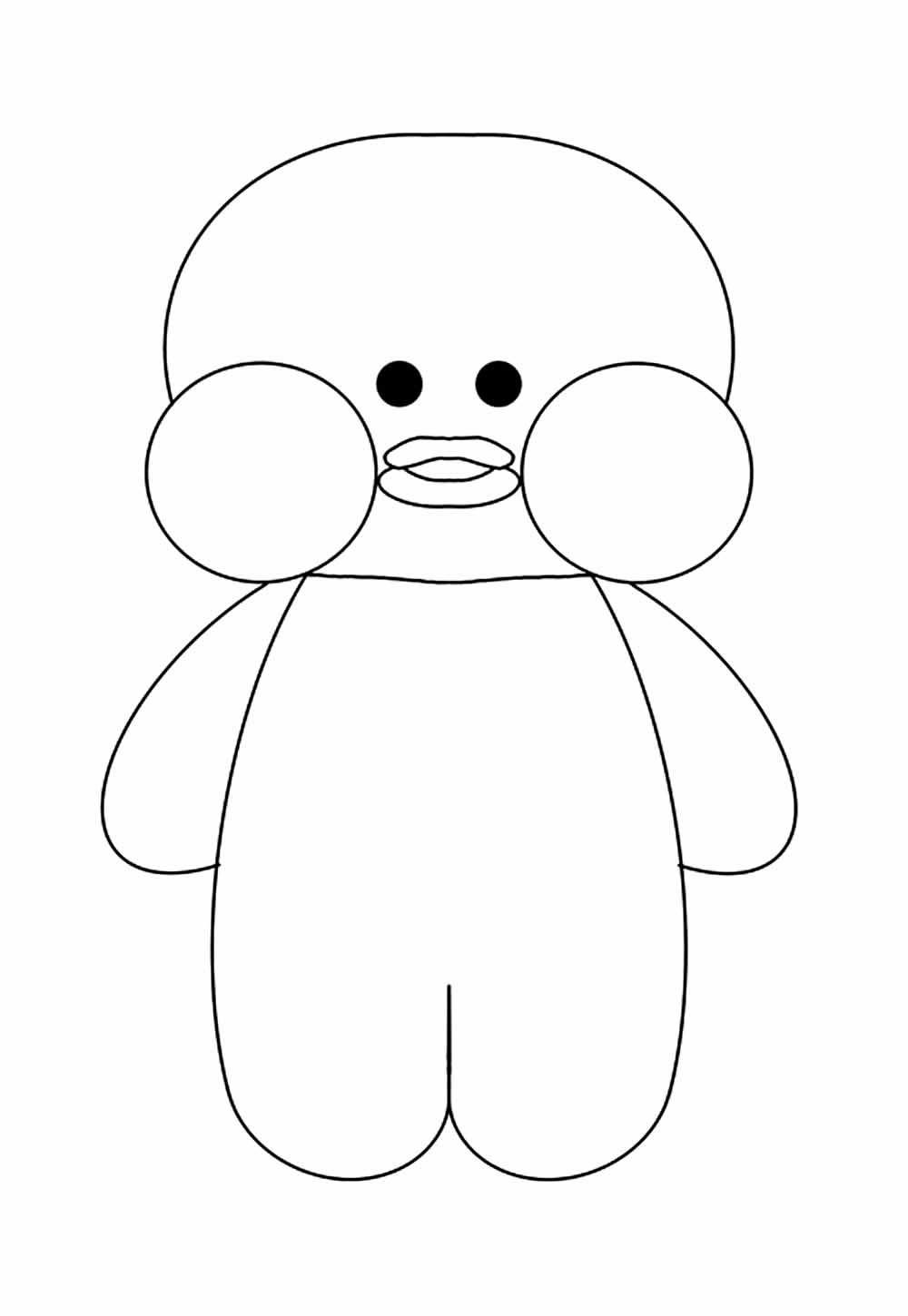 Desenho para colorir de Paper Duck