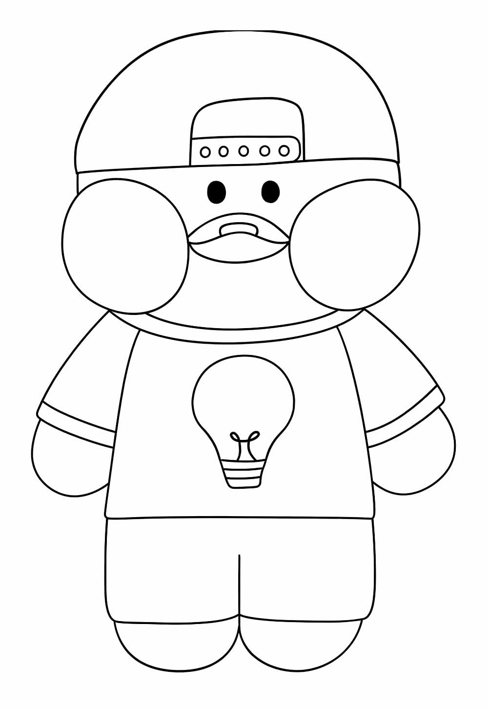 Desenho de Paper Dcuk para colorir