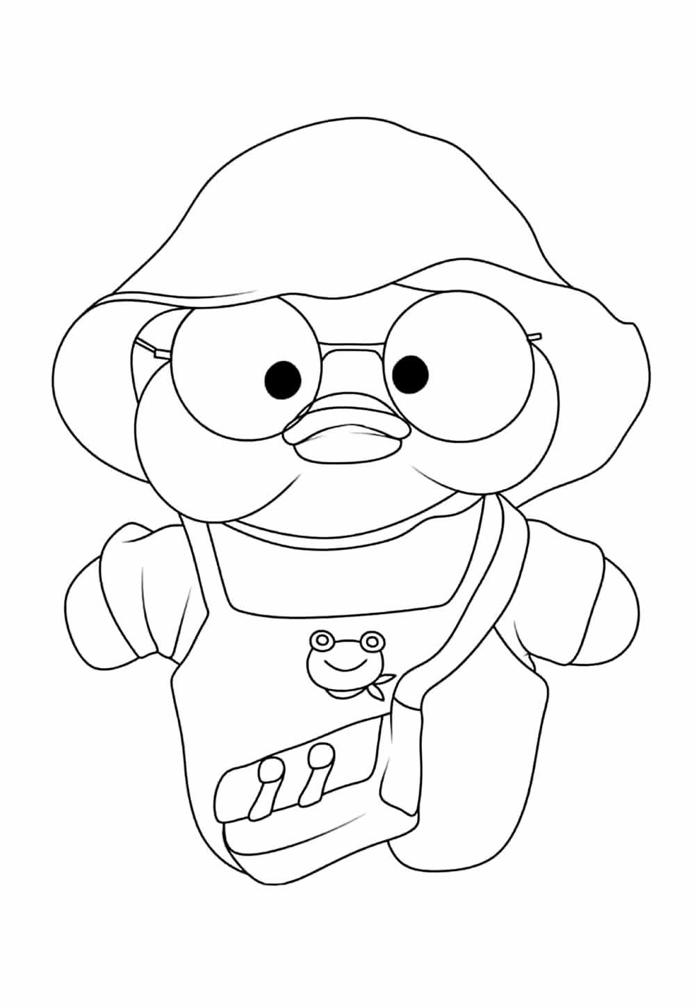 Desenho para colorir de Paper Duck