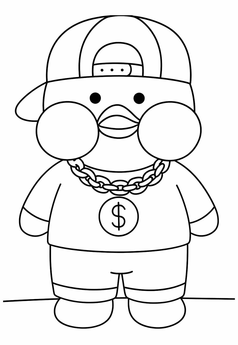 Desenho de Paper Dcuk para colorir