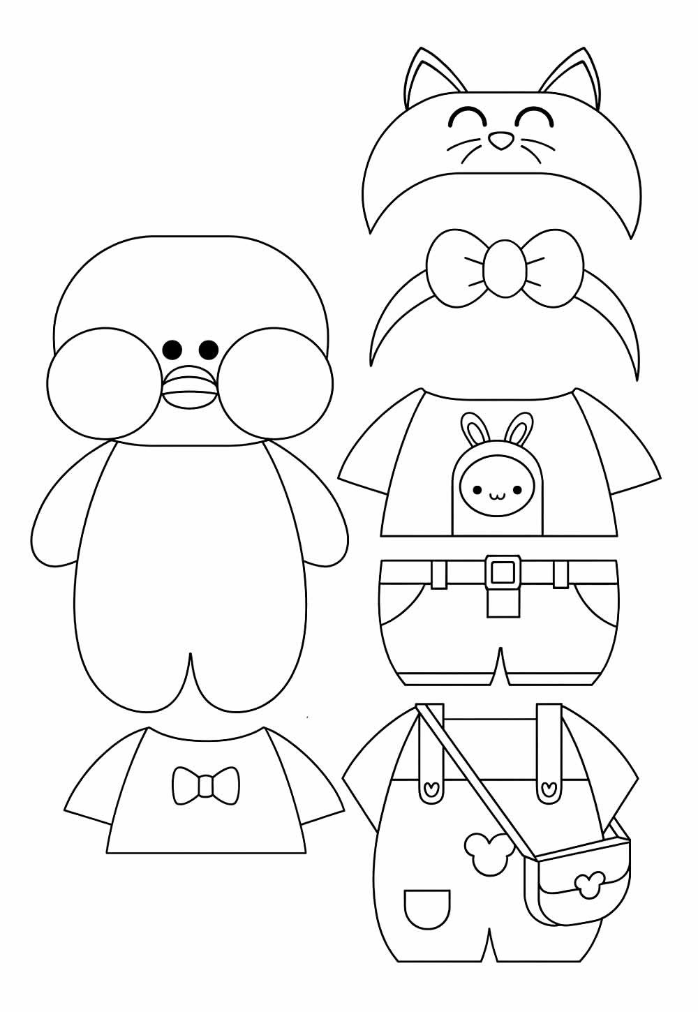 Desenho de Paper Dcuk para colorir