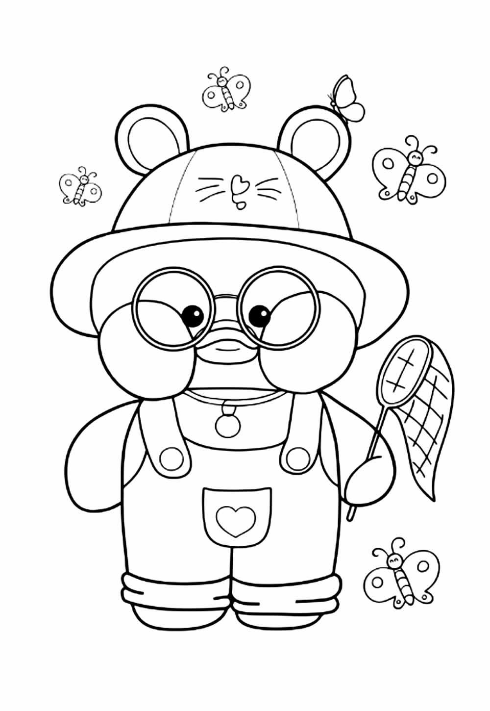 Desenho para colorir de Paper Duck