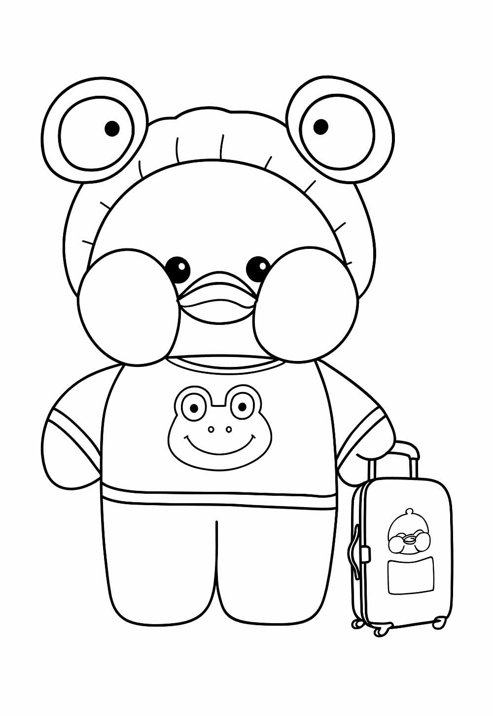 Desenho para colorir de Paper Duck