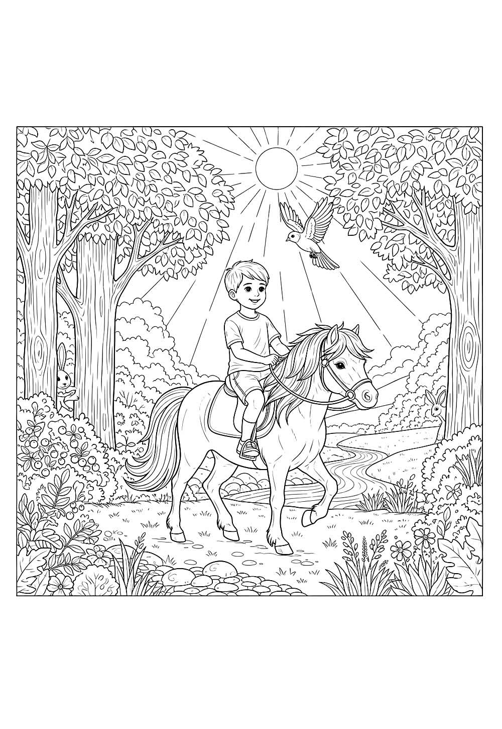 Desenhos de Pônei para colorir