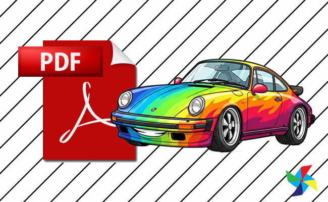 Desenhos de Porsche em PDF