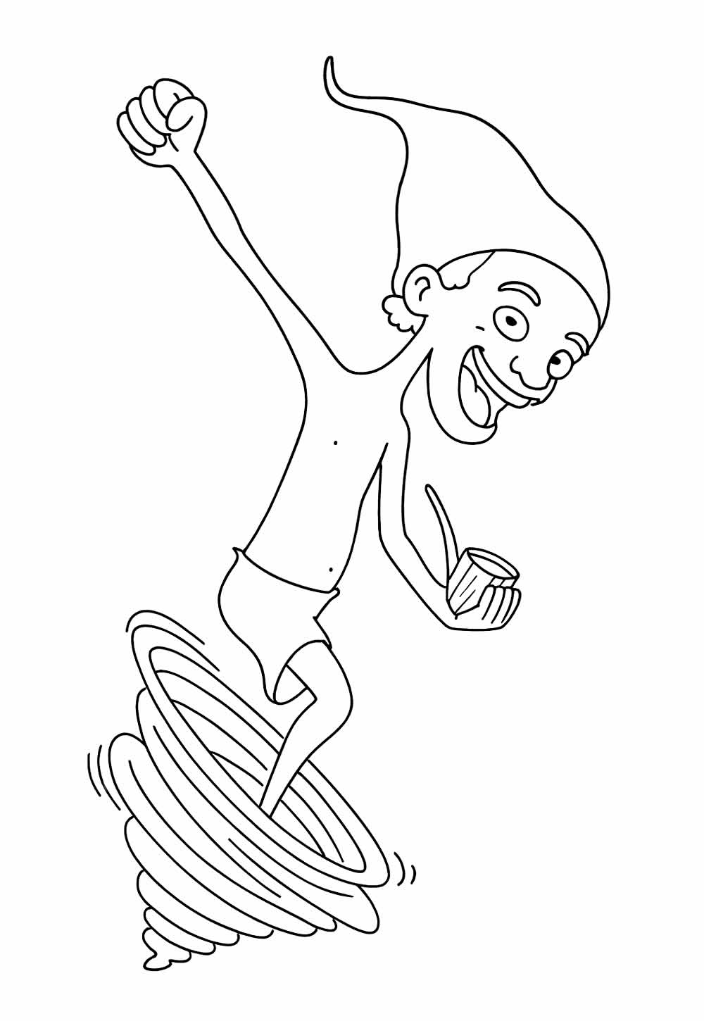 Desenho de Saci
