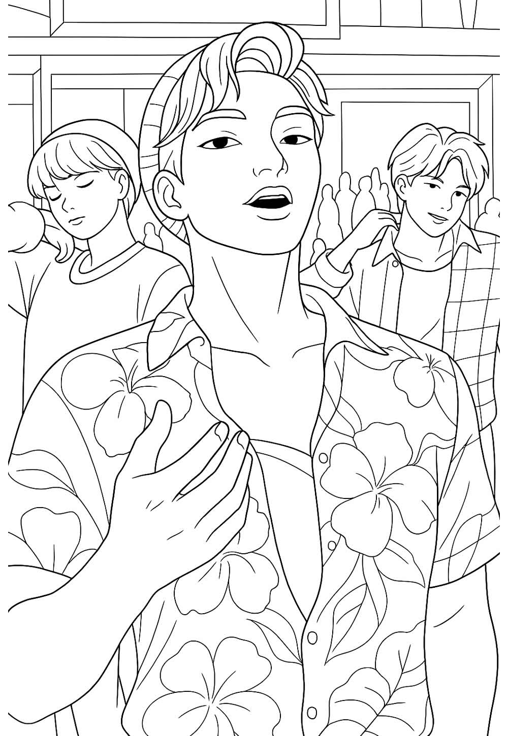 Desenhos do Saja Boys para colorir