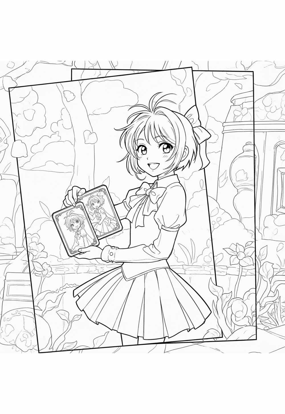 Desenho de Sakura Card Captors