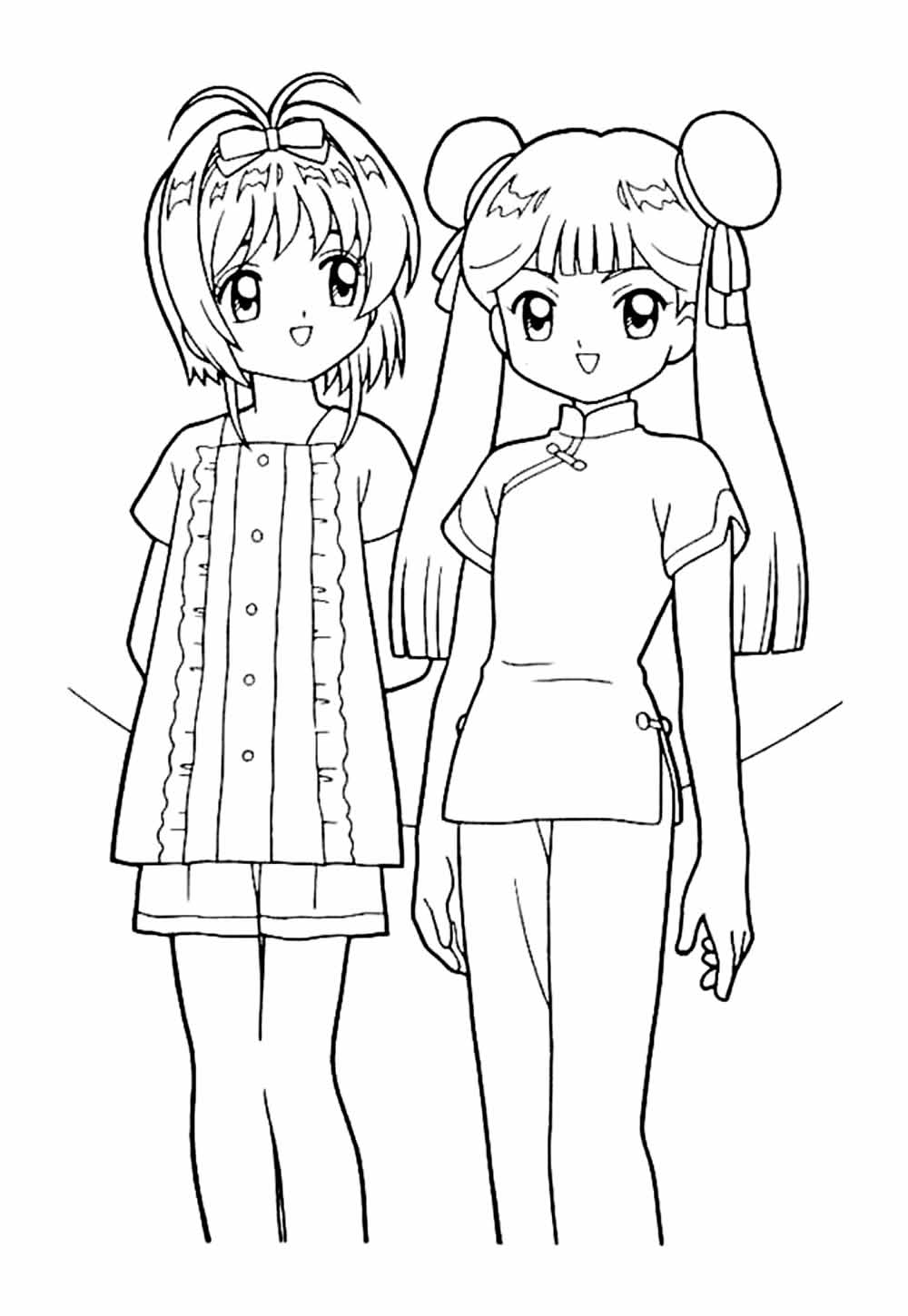 Desenho de Sakura Card Captors para colorir