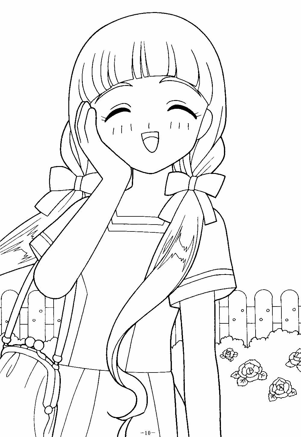 Desenho de Sakura Card Captors para colorir