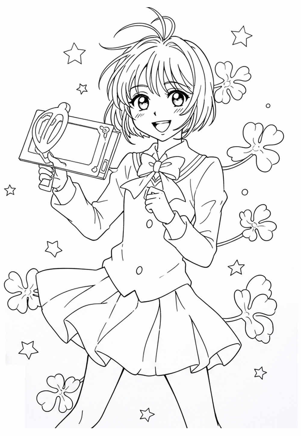 Desenho de Sakura Card Captors para imprimir